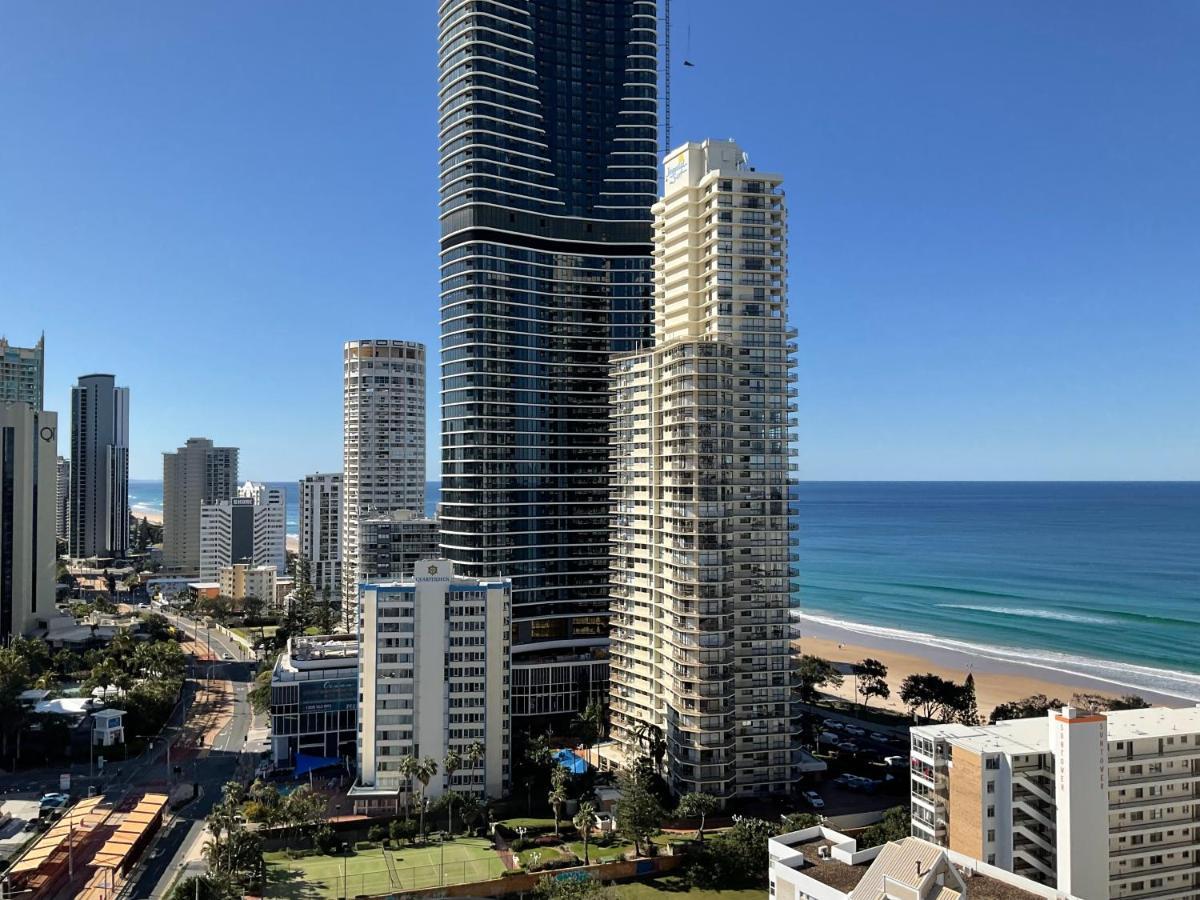High Floor Ocean View At Surfers Paradise - Hotel Studio Guldkusten Exteriör bild