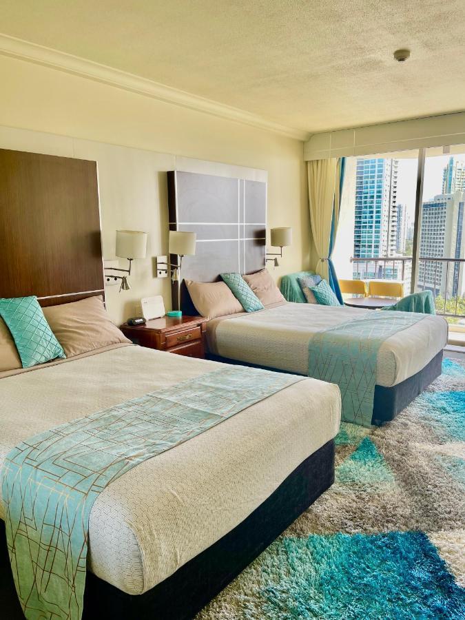 High Floor Ocean View At Surfers Paradise - Hotel Studio Guldkusten Exteriör bild